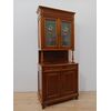 Credenza doppio corpo in noce - fine '800 - buffet - cristalliera - 103x52 cm!!!