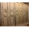 PTS871 - N. 3 porte in legno laccato, misure cm L 122 x H 257  