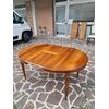 Antico tavolo ovale in noce massello fine '800 allungabile fino a 253 cm