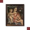 DIPINTO MADONNA CON BAMBINO E SAN GIOVANNI XVIII SECOLO