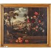 Straordinario dipinto olio su tela raffiguranti natura morta Paolo Paoletti