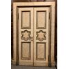  PTS873 - N. 2 porte in legno laccato, luce cm L 110 x H 215  