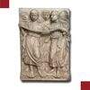 ANGELI CHE CANTANO, BASSORILIEVO IN GESSO DA LUCA DELLA ROBBIA, FINE DEL XIX SECOLO