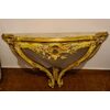 Consolle  veneziana laccata e dipinta del XVIII secolo 