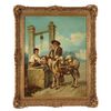 Dipinto di Joseph Haier - Corteggiamento al Pozzo 1873