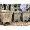   DARS643 - N. 3 vasi in cemento, misure cm 55 x 55 x H 64  
