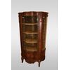 Vetrinetta francese stile Luigi XV del 1800 Vernis Martin con piano in marmo 