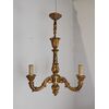 Lampadario in legno dorato - stile barocchetto - metà '900