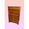 Secretaire Nord Europa del 1800 stile Biedermeier in noce fiammato 