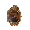 Stupenda Specchiera Ottagonale francese stile Luigi XV del 1800 dorata foglia oro 