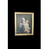 Olio su tela Spagnolo di inizio 1800 Raffigurante Madonna con Bambino Gesù