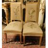  PANC152 - N. 2 sedie in legno dorato, misure cm L 48 x H 110 x P 52  