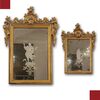COPPIA DI SPECCHIERE NEOCLASSICHE CON VETRO INCISO FINE XVIII SECOLO