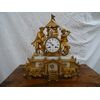 Orologio in metallo dorato e onice Napoleone III 1880 Francia