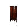 Angoliera doppio corpo francese di inizio 1800 in legno di noce stile Luigi XV