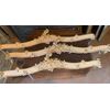 DARS648 - N. 3 mantovane laccate e dorate, mis cm L 190/170 x H 35 