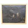 Naufragio notturno dipinto olio su tela secolo XVIII PREZZO TRATTABILE