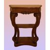 Antica piccola consolle francese Luigi Filippo del 1800 in legno di mogano