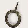 Ferro ad anello in ferro forgiato ed inciso per porte o mobili