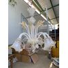 Elegante lampadario in vetro di Murano - Diametro 80 x H 90 cm - Venezia