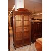 Vetrina Libreria 2 Porte Francese stile Luigi XVI in Legno di Mogano con Ottoni