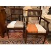 PANC156 - N. 2 Poltroncine in noce, misure cm L 60 x P 54 x H 93  