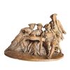Gruppo di terracotta raffigurante scena settecentesca