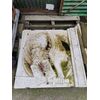 Leone di San Marco con motto in Marmo Botticino - Serenissima - " Ti con nu, nu con ti" - 85 x 85 cm - Venezia