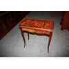 Tavolino da gioco di inizio 1800 francese stile Luigi XV con scacchiera intarsiata