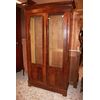 Vetrina Libreria 2 Porte del 1800 Stile Direttorio in Piuma di Mogano