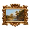 Pietro Della Valle (Livorno, 1819 – Firenze, 1880), Paesaggio con pastorelle e pescatore, 1846