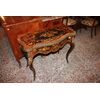 Tavolino da Gioco Francese Stile Luigi XV Riccamente Intarsiato del 1800