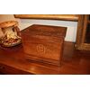 Scatola Porta Liquori Stile Carlo X del 1800 con Intarsi bicchieri e bottiglie