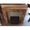 CAMINO IN MARMO ONICE STILE DECO' FRANCIA cm L128xP27xH108
