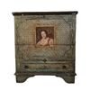 Credenza portabottiglie, decorata e dipinta