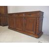 CREDENZA IN NOCE A TRE PORTE EPOCA 700 Dimensioni: cm L227xP61xH109