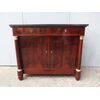 CREDENZA IN STILE IMPERO COLONNE PIENE IN PIUMA DI MOGANO RETAURATA FRANCIA cm L 120xP55xH101