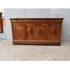 CREDENZA A 4 PORTE IN NOCE LUIGI FILIPPO CAPUCCINA FRANCIA RESTAURATA cm L192xP57xH103