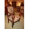 Poltrona Stile Direttorio Francese del 1800 con tessuto floreale Sanderson