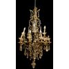 LAMP244 - Lampadario a gocce in bronzo dorato, mis. cm 75 x H 230  