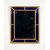  Specchiera in legno intagliato e dorato e vetro blu cobalto, Svezia, metà XVIII secolo, Luigi XV