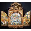 Trittico a tabernacolo con scene della Bibbia e dei Vangeli