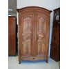 ARMADIO A DUE PORTE RESTAURATO IN NOCE CAPPELLO MOSSO EPOCA 700 FRANCIA