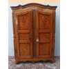 ARMADIO A DUE PORTE IN NOCE INTARSIATO EPOCA 700 PIEMONTESE