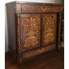 Credenza olandese stile Impero 1700 riccamente intarsiata