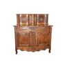 Credenza doppio corpo provenzale di fine 1800 in noce