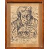 Giuseppe Migneco (Messina 1903 - Milano 1997) - La cartomante. 