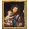 Dipinto su tela " Madonna con Bambino e San Giovannino " - atelier CARLO CIGNANI 