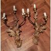 punti luce appliques ferro dorato