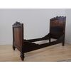 Letto singolo Carlo X in noce - lettino - prima metà '800